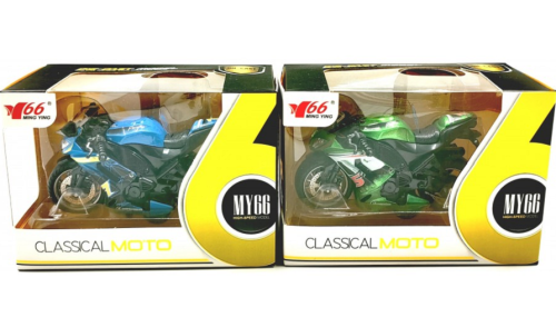 Игрушка Мотоцикл 11 см звук свет в коробке  MY66-M1214 фото 2