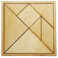 Танграм з фанери 12 х 12 см  AS-7111 