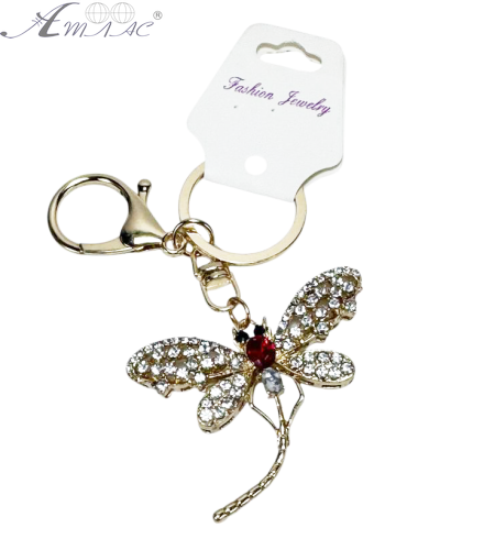 Брелок Бабка метал з камінням  11136