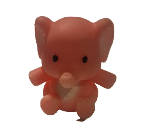 Игрушка силиконовая антистресс Слоненок розовый 5см  16348