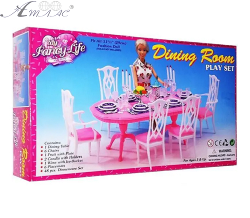 Іграшка Лялькові меблі набір Gloria Столова кімната  9712 фото 2