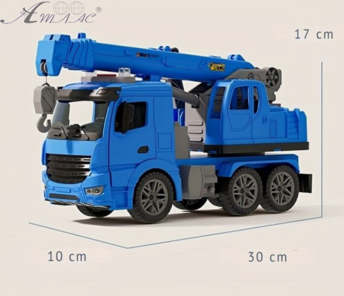 Іграшка Машинка Автокран Спецтехніка світло та звук 28 см у коробці  1102А-3А