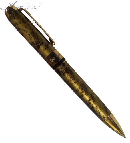 Ручка кулькова De Cambr BP250-15,9 жовта мармурова 02771