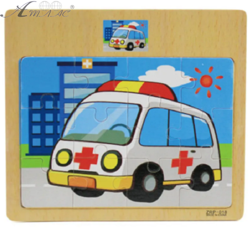 Іграшка Пазл тваринні, транспорт 17 х 15см  1090 фото 4