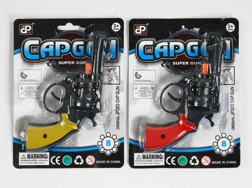 Игрушка Пистолет Револьвер под пистон 15см  02030  фото 2