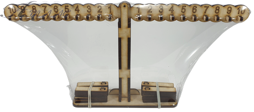 Ваги Математичні з фанери 33,5 х 5 х 15,5 см AS-7127, О-00025 фото 2