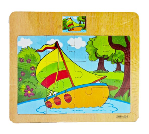 Игрушка Деревянная Пазл животные, транспорт 17 х 15см  1090 фото 5