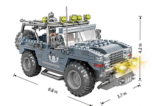 Игрушка Конструктор Block Бронированная военная машина  736 деталей  XJ-792С