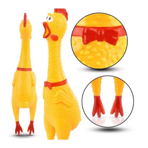 Игрушка Прикол Курица пищалка 37см 43709 Игрушка Прикол Курица пищалка 37см 43709