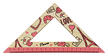 Треугольник деревянный 20см Розовый Париж  AS-0671