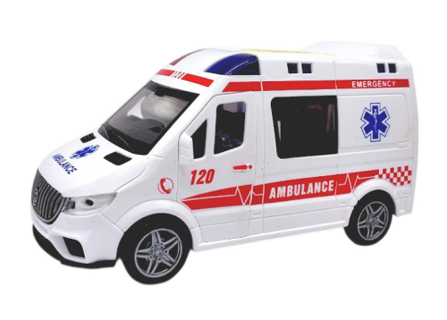 Игрушка Машинка Скорая Помощь с дымом инерционная 17 см  YM-9930F