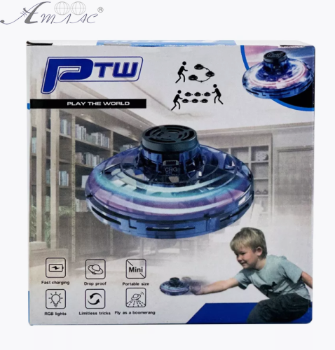 Іграшка літаючий спіннер бумеранг червоний та синій D -8 см 09944 фото 2