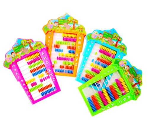 Счеты детские с ножкой, Домик пластиковые 17 х 25 см  80439