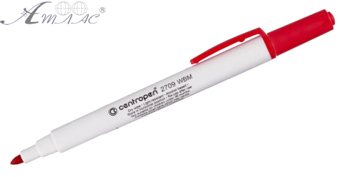 Маркер сухостиральний, сentropen, червоний, 1,8мм 2709/02 красн