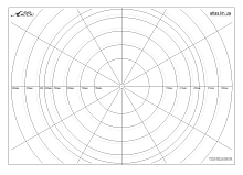 Трафарет для розметки циферблата настенныйх часов  AS-0552