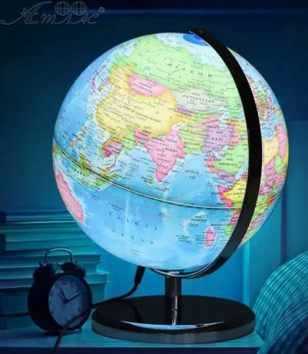Глобус політичний із підсвічуванням 32 см пластик  17903