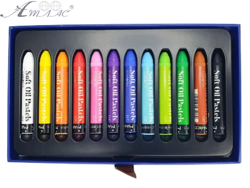 Пастель масляная Marco CHROMA 12 цвета профессиональная  1091-12CB  фото 3