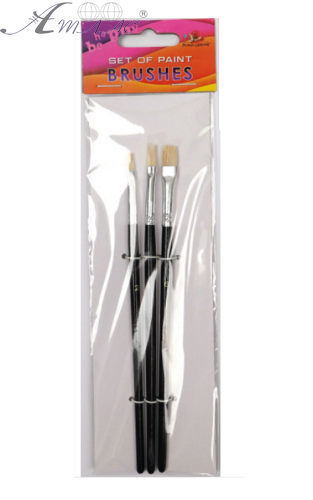 Набор кистей Щетина 3шт Фреш плоские №2,4,6 10893 Набор кистей Щетина 3шт Фреш плоские №2,4,6 10893