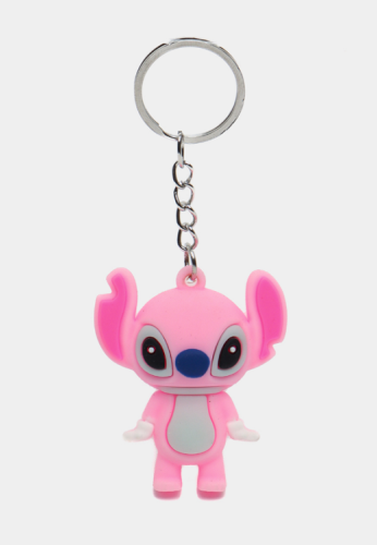 Брелок Стич Розовый 4,5 см резина 12372 Брелок Стич Розовый 4,5 см резина 12372