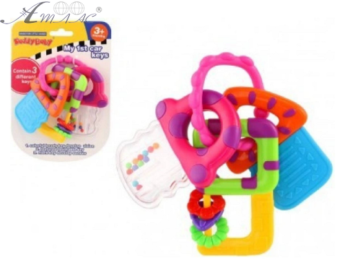 Іграшка Брязкальце Tilly Брелок з ключ. проріз., 0696-2 на блист. фото 2