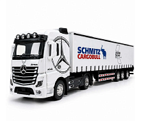 Машинка Mercedes Actros фура біла інерційна метал 31 см  2627