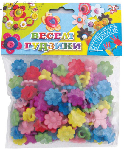 Пуговки 1 Вересня Цветочки-2 40 г 950566 Пуговки 1 Вересня Цветочки-2 40 г 950566