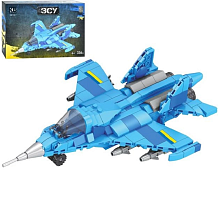Конструктор ЗСУ Самолет СУ-27 336 деталей  КВ1124