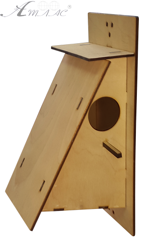 Скворечник № 3 скошенный 16 х 17 х 30 см AS-4352