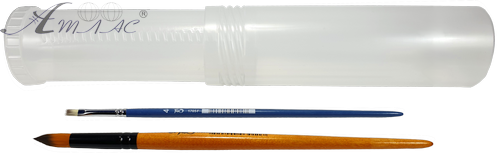 Пенал для пензлів, пластиковий розсувний тубус d = 55 мм L = 205 - 330 мм AS-0244, К-4013м фото 2