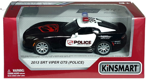 Машинка Kinsmart Dodge SRT Viper GTS 2013 рік Police  KT5363WР фото 2
