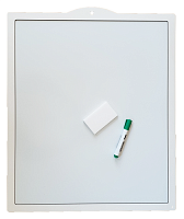 Доска Магнитная сухостираемая с рамкой из МДФ 65*54см вертикальная  AS-7025
