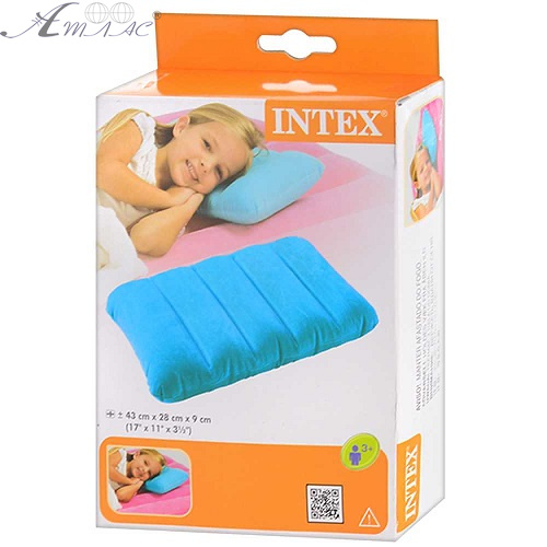 Intex Подушка Велюровая надувная 43 * 28см   68676  