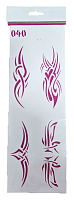 Трафарет для декора мягкий, самоклеящийся №  040  ТМ-040
