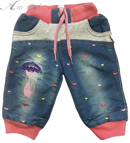 Джинси на хутрі для дівчинки р. 6-24 міс 13119 Джинси на хутрі для дівчинки р. 6-24 міс 13119