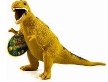 Іграшка силіконова антистрес, динозавр коричневий 20 см  08520