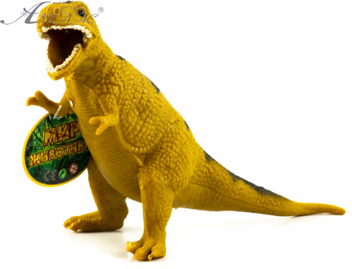 Игрушка силиконовая антистресс, динозавр коричневый 20 см  08520