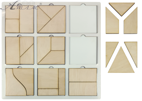 Игрушка развивающая Головоломка Сложи Квадрат, первый уровень сложности AS-7154 фото 2 Игрушка развивающая Головоломка Сложи Квадрат, первый уровень сложности AS-7154 фото 2