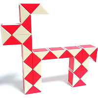 Игрушка Головоломка Змейка Рубика 17 мм в пакете  385-9