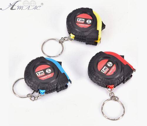 Брелок Рулетка прорезиненная 1 метр цветная  08021 фото 2