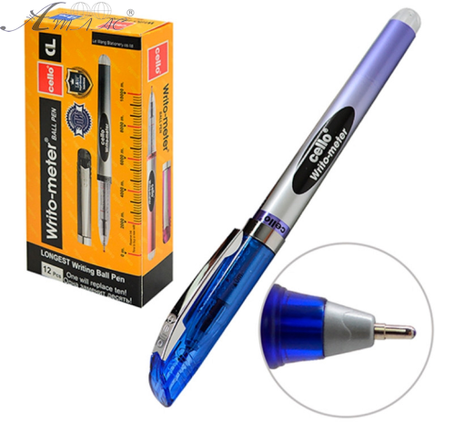 Ручка кулькова Cello Writo-meter 10 км синя  8048