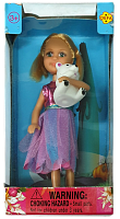 Кукла Defa Lucy Малышка с мишкой 13 см  8280
