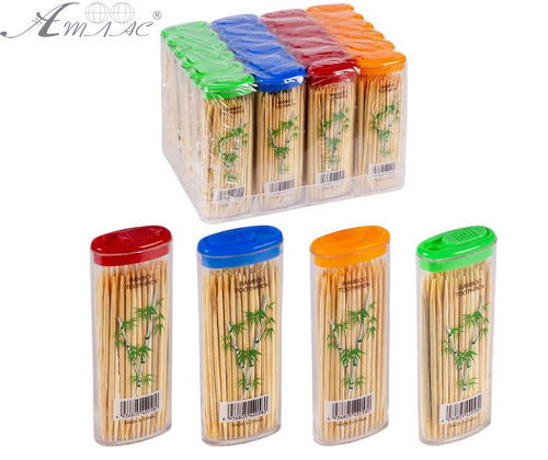 Зубочистки бамбуковые Зажигалка 63мм, 70шт  X1-40