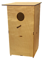 Шпаківня № 1/1 класична фарбована, морилка під лаком, 18 х 21 х 31 см AS-4360