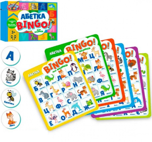 Гра Настільна "Абетка Бінго" 26,5 х 20,5 х 5,5 см  TG 006