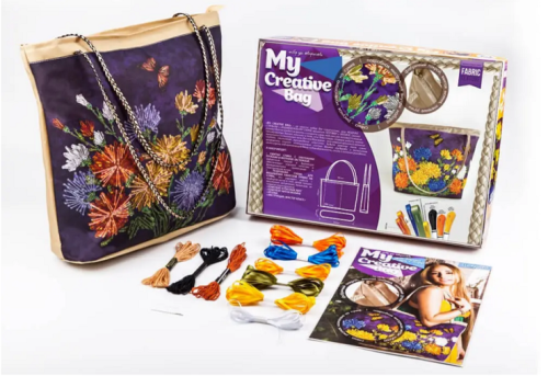 Набор для творчества Вышивка сумки Лентами и бисером My Creative Bag  МСВ-01-04 фото 2