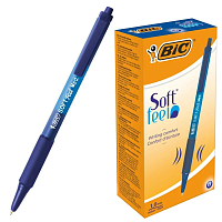 Ручка кулькова BIC Soft Feel Синя автомат 1 мм  8373982