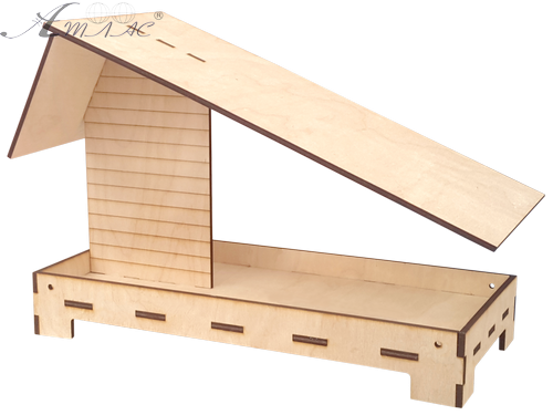 Годівничка № 12 Скошена 29 х 21 х 14 см AS-4307