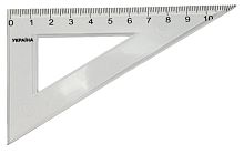 Треугольник прозрачный маленький 115 х 65 мм AS-0263, К-9043