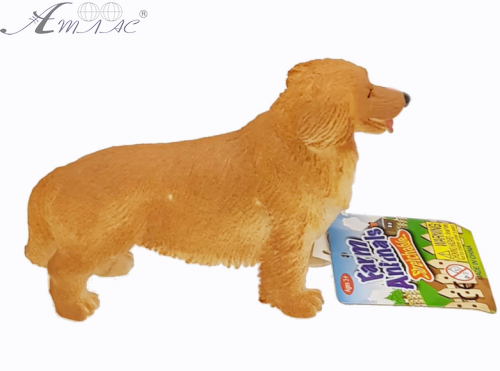 Іграшка Силіконова тягнучка собака Ретривер коричневий 13см 02306 фото 2 Іграшка Силіконова тягнучка собака Ретривер коричневий 13см 02306 фото 2