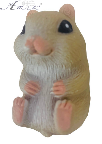 Іграшка Силіконова тягнучка Хом'як коричневий 5 см  04397